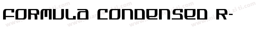 Formula Condensed R字体转换
